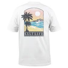 Salt Life Men's, Bushel N Beer, LS, Athletic Heather, XL