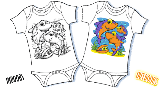 Magic T-shirts Creeper Little Shark