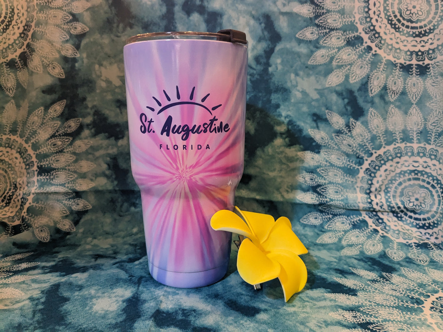 ID SA Souvenir Tumbler Cup With Straw, Sun,