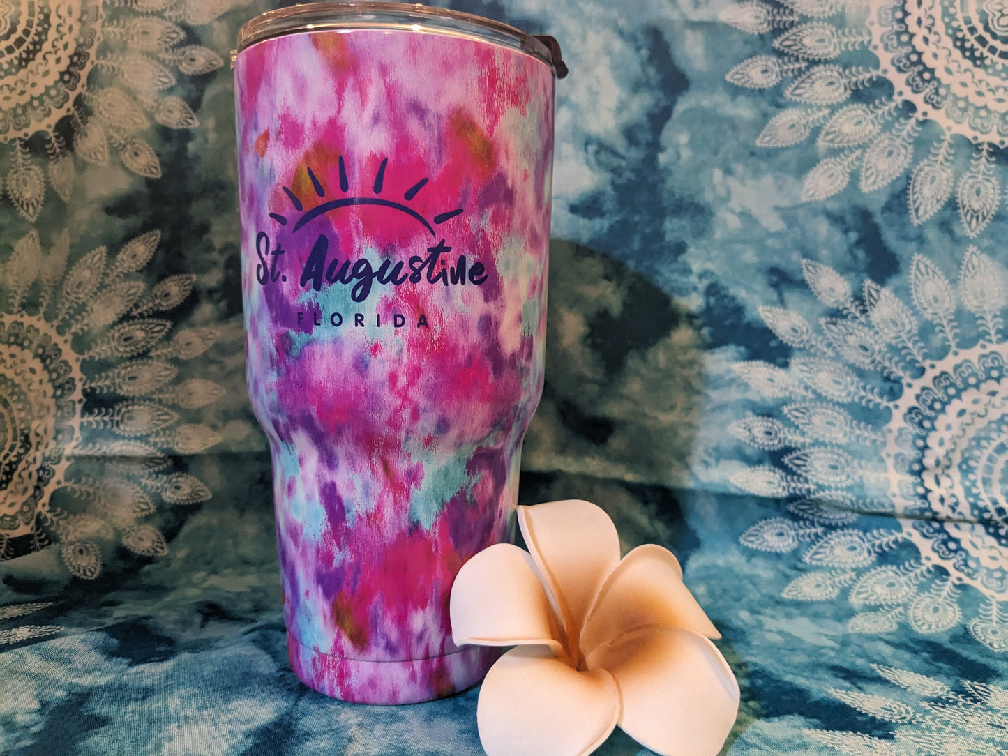 ID SA Souvenir Tumbler Cup With Straw, Sun,