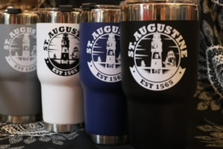 ID SA Souvenir Tumbler Cup With Straw, Light House,