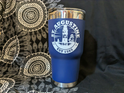 ID SA Souvenir Tumbler Cup With Straw, Light House,
