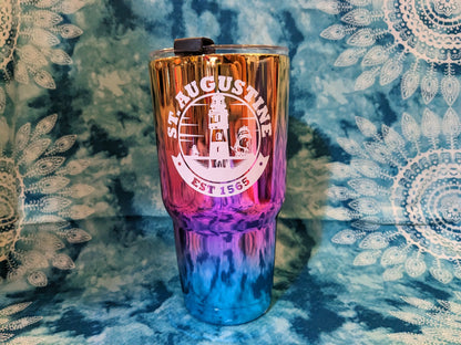 ID SA Souvenir Tumbler Cup With Straw, Light House,
