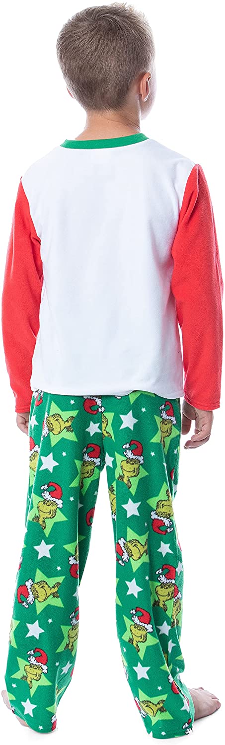 Dr. Seuss The Grinch Boy's 2pc Fleece Pajama Set