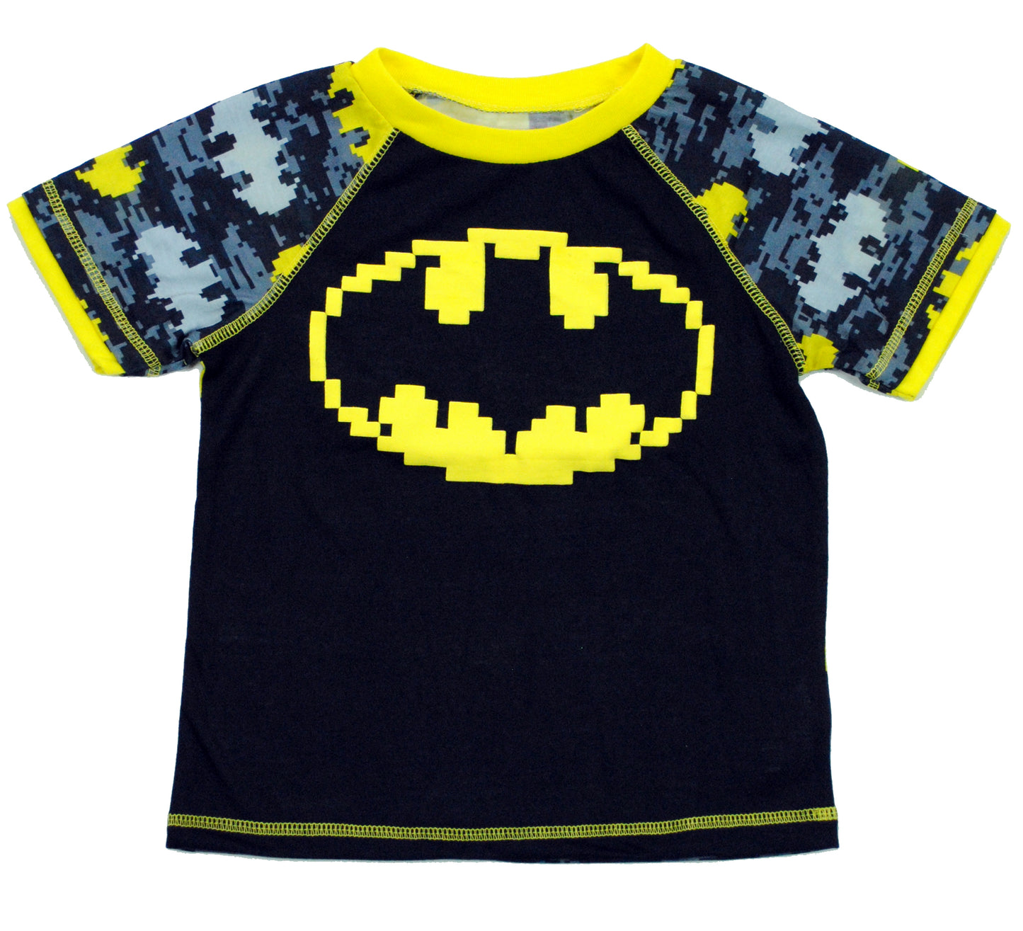 Batman Toddler Boys' Puff Screen Logo 2 Pc Sleepwear Set