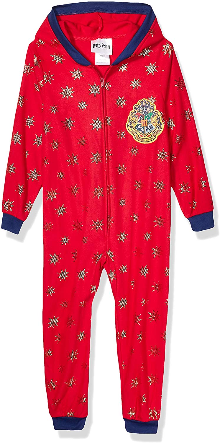 Harry Potter Girls' and Boys' Big Hooded Blanket Sleeper