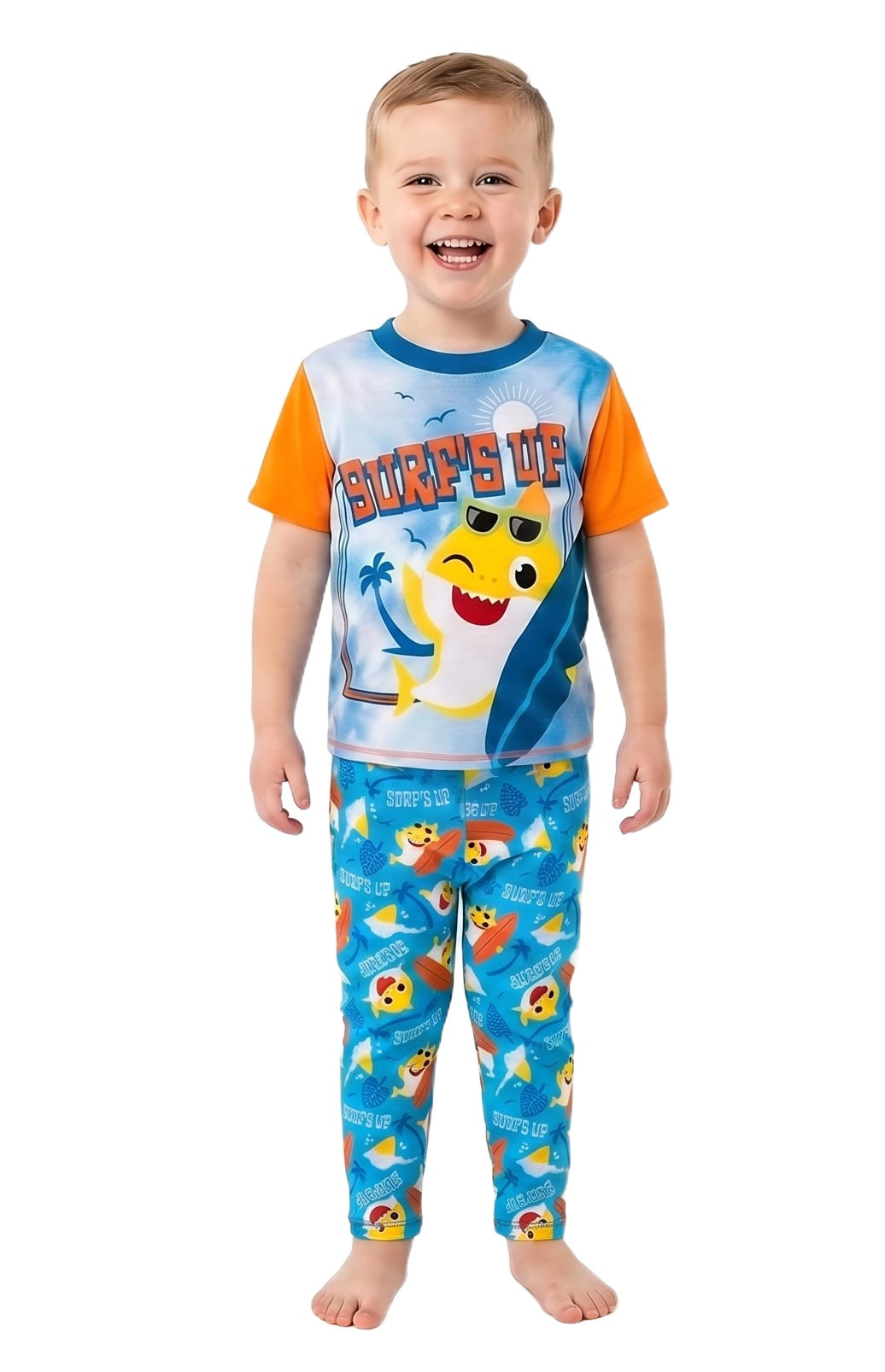 Nickelodeon Baby Shark Boys' SURF'S UP 2pc Pajama Set