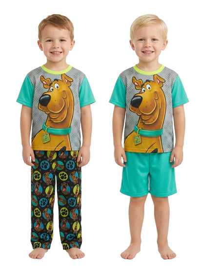 Scooby Doo Boys' Top, Shorts & Pants 3-Pieces Pajama Set