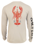 Salt Life Men's, Lobster Bar, Non-PKT, LS, Crew, SLX,