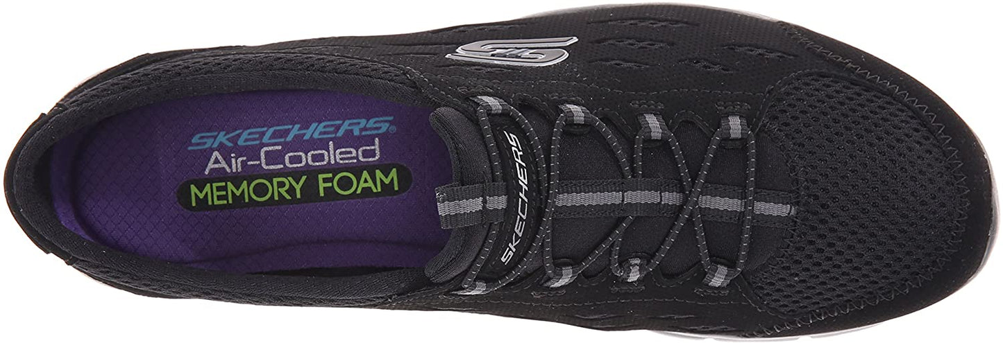 Skechers Women's Gratis Going Places Fashion Sneaker, Black, 11 M US
