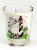 Shot Glass Colored Lighthouse